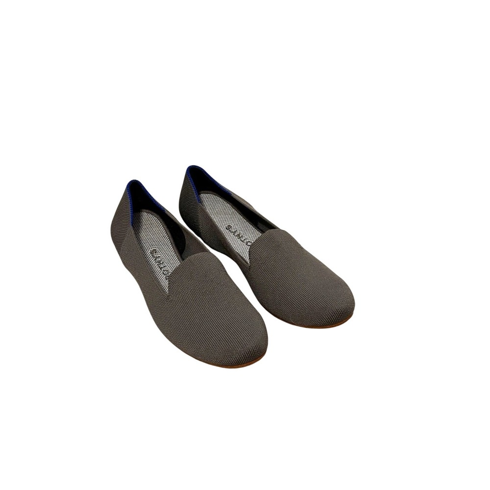 Rothys The Loafer Pebble Grey Knit Sustainable Washable Flat Shoes Size 7.5